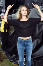 CARA DELEVINGNE at Wireless Festival in London