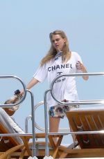 CARA DELEVINGNE in Bikini Celebrates Selena Gomez