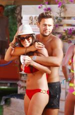 CASEY BATCHELOR in Bikini at a Pool in Ibiza
