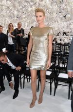 CHARLIZE THERON at Christian Dior Fashion Show in Paris