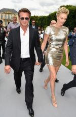 CHARLIZE THERON at Christian Dior Fashion Show in Paris