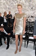 CHARLIZE THERON at Christian Dior Fashion Show in Paris