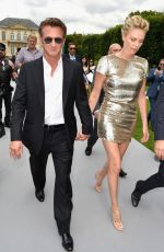 CHARLIZE THERON at Christian Dior Fashion Show in Paris
