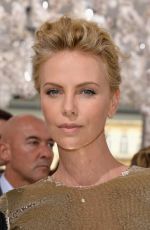 CHARLIZE THERON at Christian Dior Fashion Show in Paris