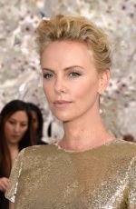 CHARLIZE THERON at Christian Dior Fashion Show in Paris
