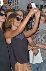 CHERYL COLE Arrives at BBC Radio 1 in London