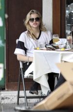 CHLOE MORETZ Out and About in Soho