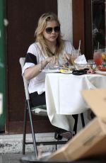 CHLOE MORETZ Out and About in Soho