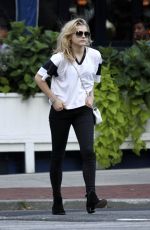 CHLOE MORETZ Out and About in Soho