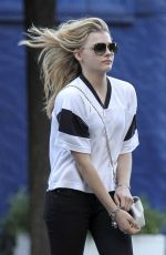 CHLOE MORETZ Out and About in Soho