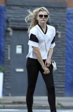 CHLOE MORETZ Out and About in Soho