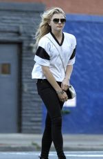 CHLOE MORETZ Out and About in Soho