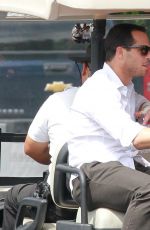 CHRISSY TEIGEN on the Set of Extra in universal City