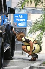 CHRISTINA MILIAN at a Gas Station in Los Felix