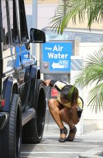 CHRISTINA MILIAN at a Gas Station in Los Felix
