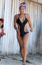 CHRISTINA MILIAN in Swimsuit at Paris Hilton
