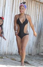 CHRISTINA MILIAN in Swimsuit at Paris Hilton