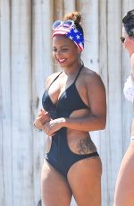 CHRISTINA MILIAN in Swimsuit at Paris Hilton