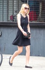 DAKOTA FANNING Out and About in New York