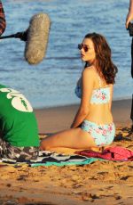 DEMI HARMAN in Bikini on the Set of Home and Away in Sydney