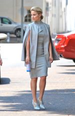DIANNA AGRON on the Set of Headlock in Beverly Hills