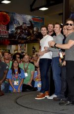 ELIZABETH OLSEN at Avengers: Age of Ultron Booth Signing at Comic-con