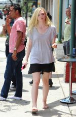 ELLE FANINNG Out Shopping in Culver City