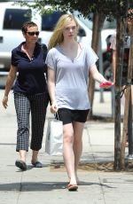 ELLE FANINNG Out Shopping in Culver City