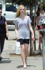 ELLE FANINNG Out Shopping in Culver City