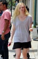 ELLE FANINNG Out Shopping in Culver City