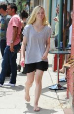 ELLE FANINNG Out Shopping in Culver City