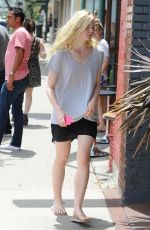 ELLE FANINNG Out Shopping in Culver City