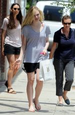 ELLE FANINNG Out Shopping in Culver City