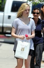 ELLE FANINNG Out Shopping in Culver City