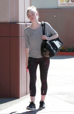 ELLE FANNING Arrives at a Dance Class in Studio City