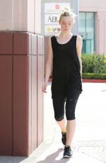 ELLE FANNING Arrives at Liv