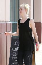 ELLE FANNING Arrives at Liv