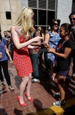 ELLE FANNING Leaves Hard Rock Hotel in San Diego