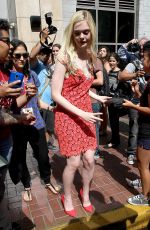 ELLE FANNING Leaves Hard Rock Hotel in San Diego