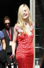 ELLE FANNING Leaves Hard Rock Hotel in San Diego