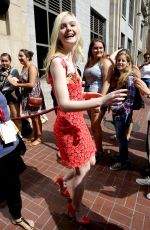 ELLE FANNING Leaves Hard Rock Hotel in San Diego