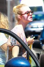 ELLE FANNING Out and About in Beverly Hills
