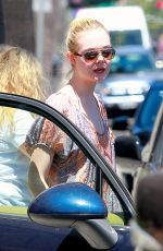 ELLE FANNING Out and About in Beverly Hills