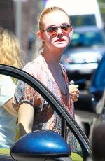 ELLE FANNING Out and About in Beverly Hills