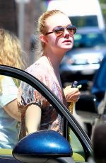 ELLE FANNING Out and About in Beverly Hills