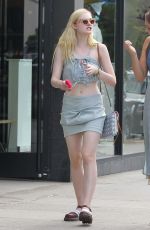 ELLE FANNING Out Shopping in Studio City