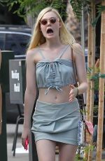 ELLE FANNING Out Shopping in Studio City