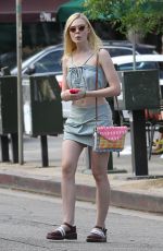 ELLE FANNING Out Shopping in Studio City