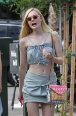 ELLE FANNING Out Shopping in Studio City