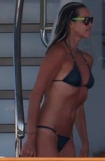 ELLE MACPHERSON in Bikini at a Yacht in Sardinia